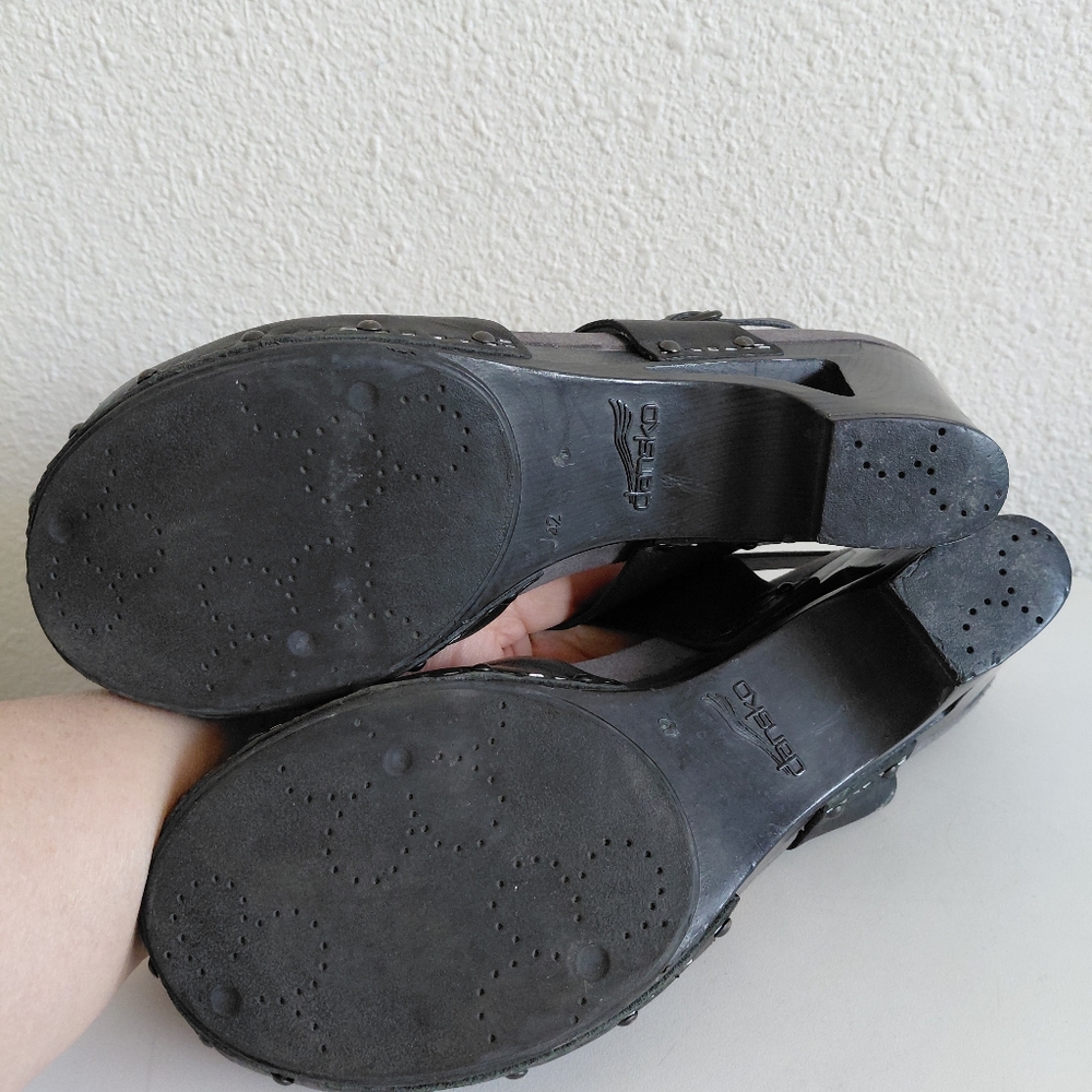 SOLD SOLD SOLD  Black Mary Jane Ankle Strap THEA Clogs - Picture 11 of 14